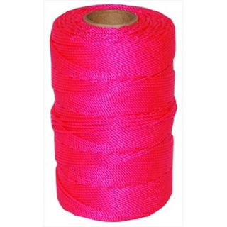 T. W. Evans Cordage 11 187 Number 18 Twisted Nylon Mason Line with 550 ft. in Pink