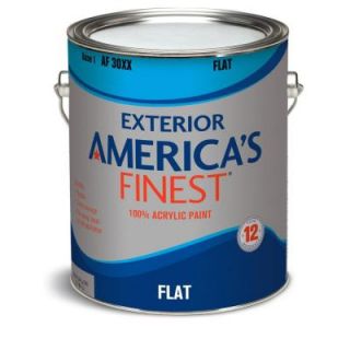 America's Finest 1 gal. Flat Latex Light Colors Exterior Paint AF3011N  01