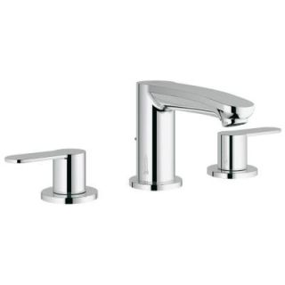 GROHE Eurostyle Cosmopolitan 8 in. Widespread 2 Handle Low Arc Bathroom Faucet in StarLight Chrome 20209002