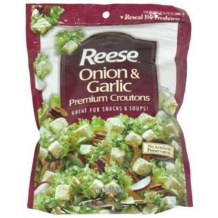 Reese  Premium Croutons, Onion and Garlic, 6 oz (170 g)