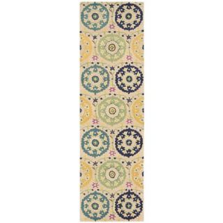 Nourison Suzani Collection Bold Floral Decorative Area Rug