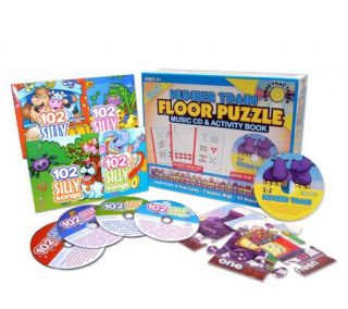 Number Train Floor Puzzle, Music CD, Activity Book PDF Set —