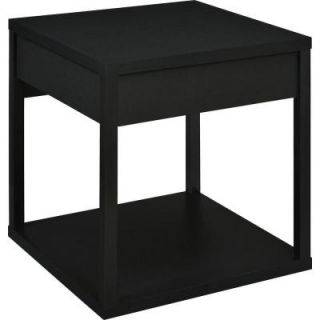 Altra Furniture Parsons End Table with Drawer in Black 5185096W