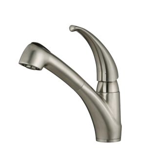 Kraus Stainless Steel 1 Handle Pull Out Kitchen Faucet