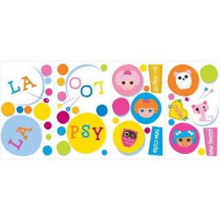 10 in. x 18 in. Lalaloopsy Polka Dots 43  Piece Peel and Stick Wall Decal RMK2004SCS