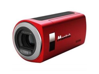 Mustek DV539Z 5 In One Multi Functional Video Camera with 4X Digital Zoom 2.4 Inch TFT LCD Screen (Red)