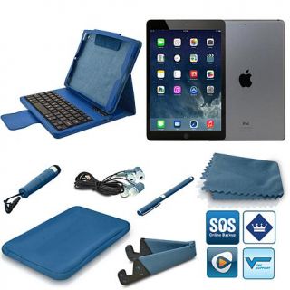 Apple iPad Air® 16GB Ultra Thin Wi Fi Gray Tablet with Bluetooth Keyboard Case, Services and Starter Kit   7955730