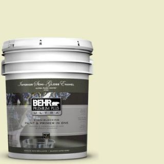 BEHR Premium Plus Ultra 5 gal. #P360 2 Iced Green Apple Semi Gloss Enamel Interior Paint 375005