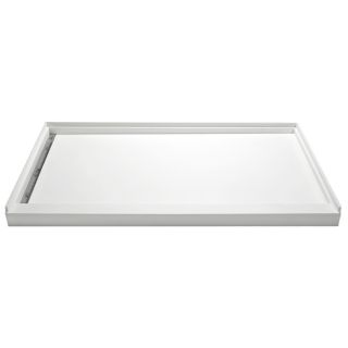 American Standard Ciencia 48 in x 34 in Soft White Acrylic Capped Solid Surface Shower Base (Drain Included)