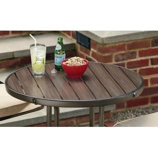 Essential Garden  Burton 3PC Endurowood Tall Bistro with Integrated