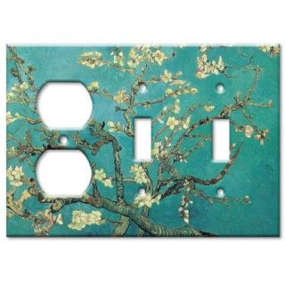 Art Plates Van Gogh Almond Blossoms Outlet/2 Switch Combo Wall Plate OSS 130