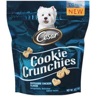 Cesar Cookie Crunchies Rotisserie Chicken Flavor Dog Treats, 130ct