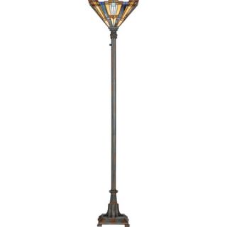 Inglenook Torchiere Floor Lamp in Valiant Bronze by Quoizel