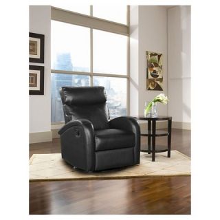 Shermag Motion Swivel Recliner Chair   Black Leather
