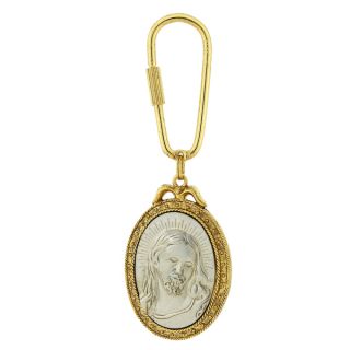 The Vatican Library Collection Goldtone/ Silvertone Jesus Keychain