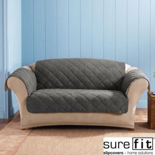 Sure Fit Reversible Flannel/ Sherpa Sofa Furniture Protector/ Pet