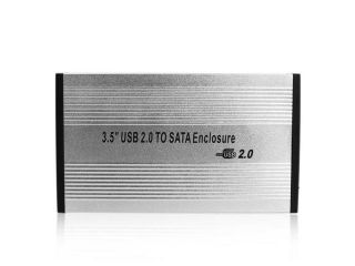 BUFFALO DriveStation Combo 4 1TB USB 2.0 / Firewire400 / Firewire800 / eSATA 3.5" External Hard Drive HD HS1.0TQ Silver