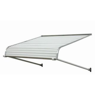 NuImage Awnings 7 ft. 2500 Series Aluminum Door Canopy (16 in. H x 42 in. D) in White 25X7X8401XX05X