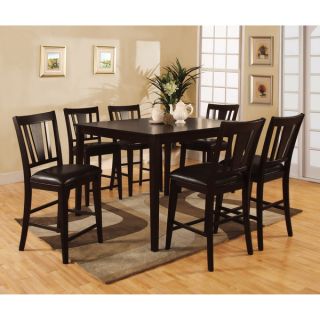 Bension Espresso 7 piece Counter height Dining Set   13449319