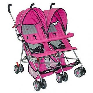 Dream On Me Side By Side, Twin Baby Stroller, Pink   Baby   Baby Car