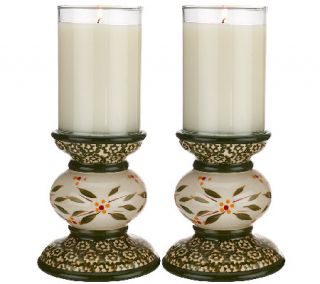 Temp tations Set of 2 Holders with 12 oz. Jar Candles —