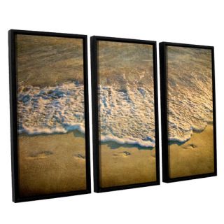 ArtWall At Waters Edge by David Kyle 3 Piece Floater Framed Canvas Set