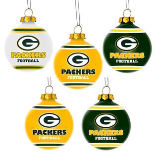 Forever Collectibles Green Bay Packers 5 Pack Shatterproof Ball