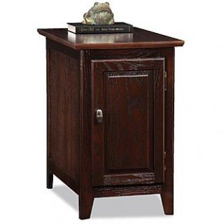 Leick Cabinet/Storage End table   Chocolate Oak   Home   Furniture