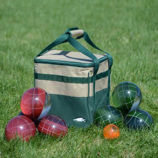 Lion Sports  Clear 107 MM Tournament Resin Bocce Set in PVC Carry Bag