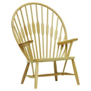 Baxton Studio Newlin Modern Windsor Style Accent Chair   Natural