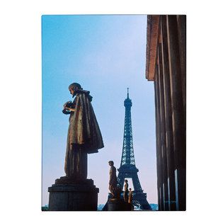 Trademark Fine Art Kathy Yates View of Eiffel from Trocadero Canvas