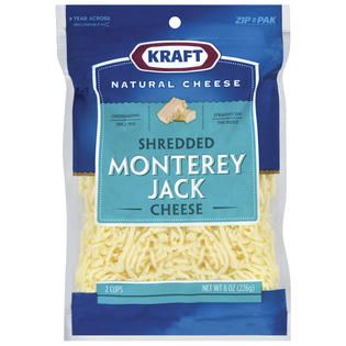 Kraft Monterey Jack Shredded Cheese 8 OZ PEG