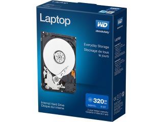 WD Laptop Mainstream WDBMYH3200ANC NRSN 320GB 5400 RPM 8MB Cache SATA 3.0Gb/s 2.5" Internal Hard Drive Retail Kit