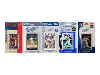 C & I Collectables DODGERS5TS MLB Los Angeles Dodgers 5 Different Licensed Trading Card Team Sets