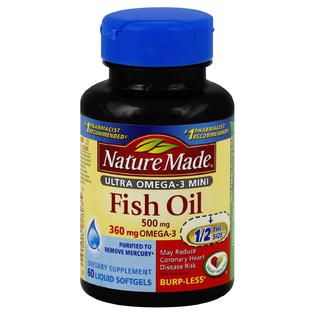 Natures Bounty Fish Oil, Omega 3, 1200 mg, Softgels, 120 softgels