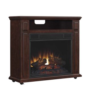 Duraflame 31.5 in W 5,200 BTU Cherry Wood Infrared Quartz Portable Electric Fireplace with Thermostat and Remote Control