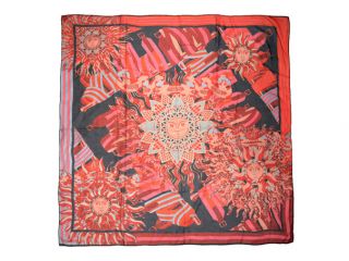 Women's Red paisley print Scarf SCARF 030