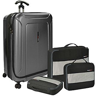 Travelers Choice Barcelona 30 Polycarbonate Hardside Spinner & Packing Cubes Set