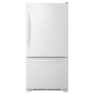 Whirlpool 33 in. W 22.1 cu. ft. Bottom Freezer Refrigerator in White WRB322DMBW