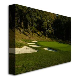 Trademark Fine Art  35 x 47 inches Sandtrapped Canvas Golf Art