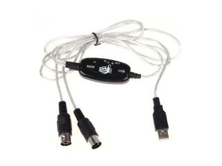 USB In Out MIDI Cable Converter PC to Music Keyboard Adapter Cord For Mac OS   Keyboards