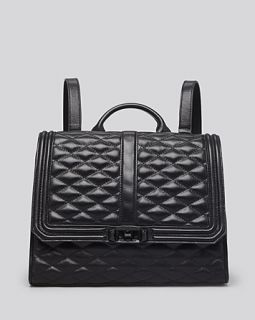 Rebecca Minkoff Convertible Backpack   Quilted Love with Black Hardware
