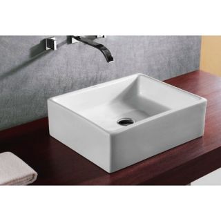 Ceramica Rectangular Vessel Bathroom Sink by Caracalla