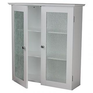 Elegant Home Elegant Home Fashions Connor Wall Cabinet with 2 Glass