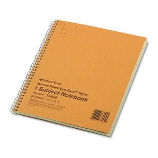 National Subject Wirebound Notebook Narrow Rule 8 1/4 x 6 7/8 Green 80