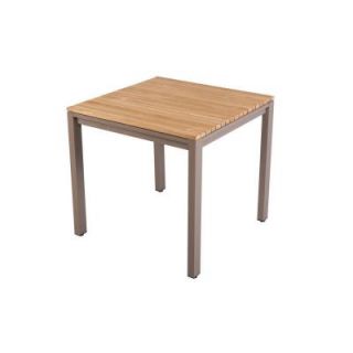 Hampton Bay Barnsdale 31 in. Teak Square Patio Dining Table KTMT 1842 HDP