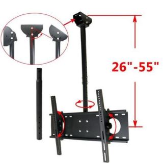 VideoSecu Tilt TV Ceiling Mount for LG 40" 65" LCD LED Plasma UHD Flat Screen Display, Fit Flat or Vaulted Ceiling 1UO