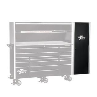 Extreme Tools  24 4 Drawer/2 Shelf Professional Side Cabinet in Black