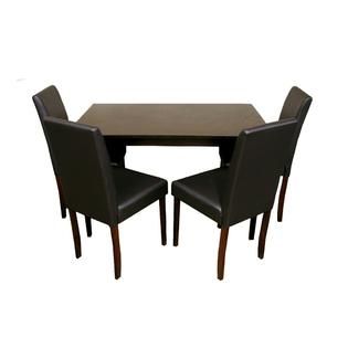 Warehouse of Tiffany Brown Dining Set (Set of 5 pcs.)   Home