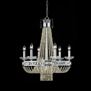 Warehouse of Tiffany Royal 7 Light Silver Chandelier